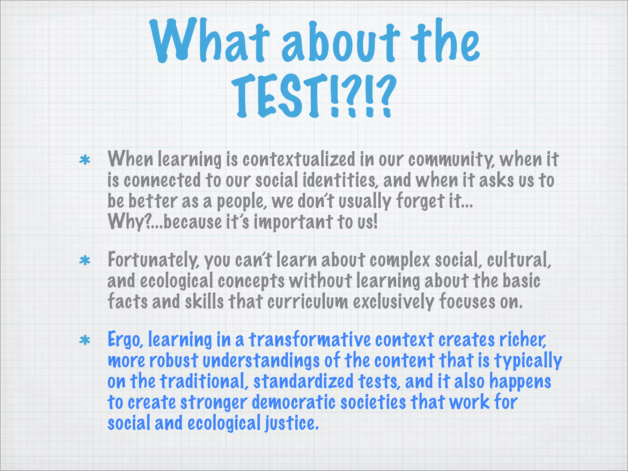 Transformative Teaching Methods