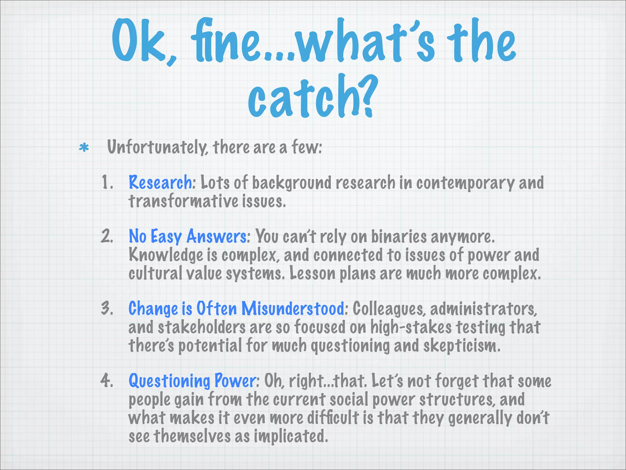 Transformative Teaching Methods