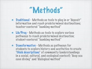 Transformative Teaching Methods | PDF