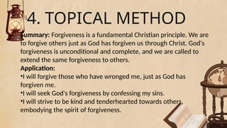 Topical Method Methods of Studying the Bible. https://drive.google.com/file/d/1d9 ...