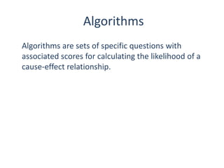 Methods of causality assessment | PPTX