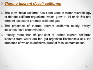 Methods of collectons of water samples and microbiological (1) | PPTX