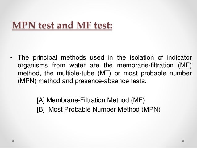 Methods Of Collectons Of Water Samples And Microbiological 1