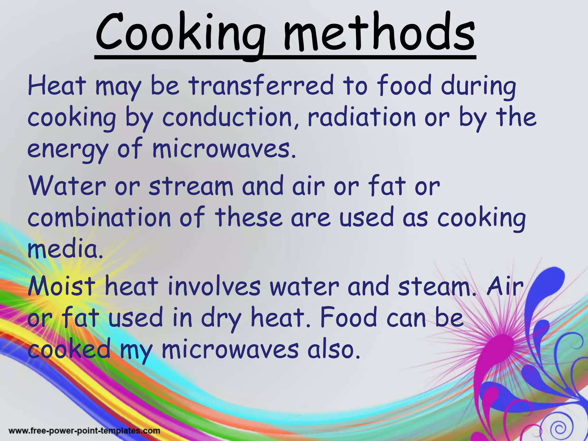 Methods of cooking | PPTX