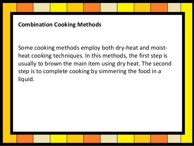 Methods of cooking