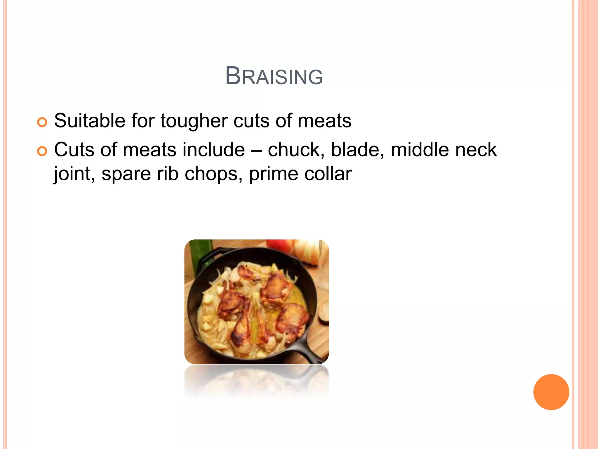 Methods of cooking meat and offal | PPT