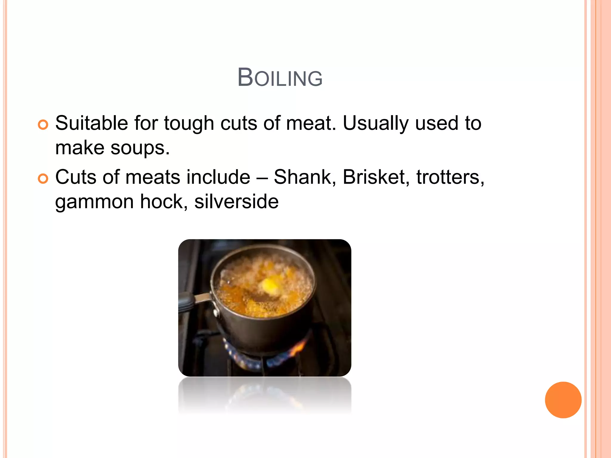 Methods of cooking meat and offal | PPT
