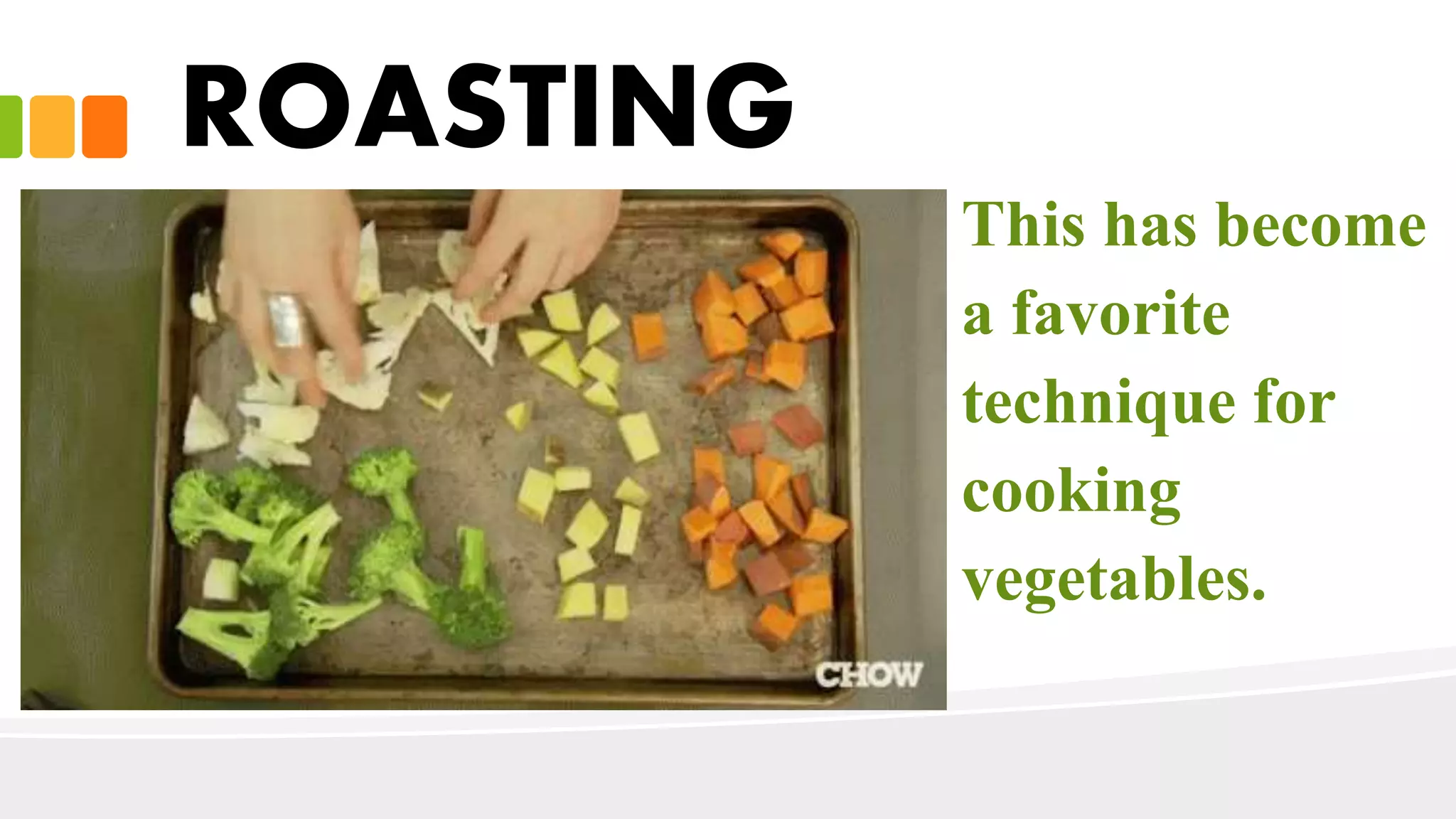 Methods of cooking vegetables PPT