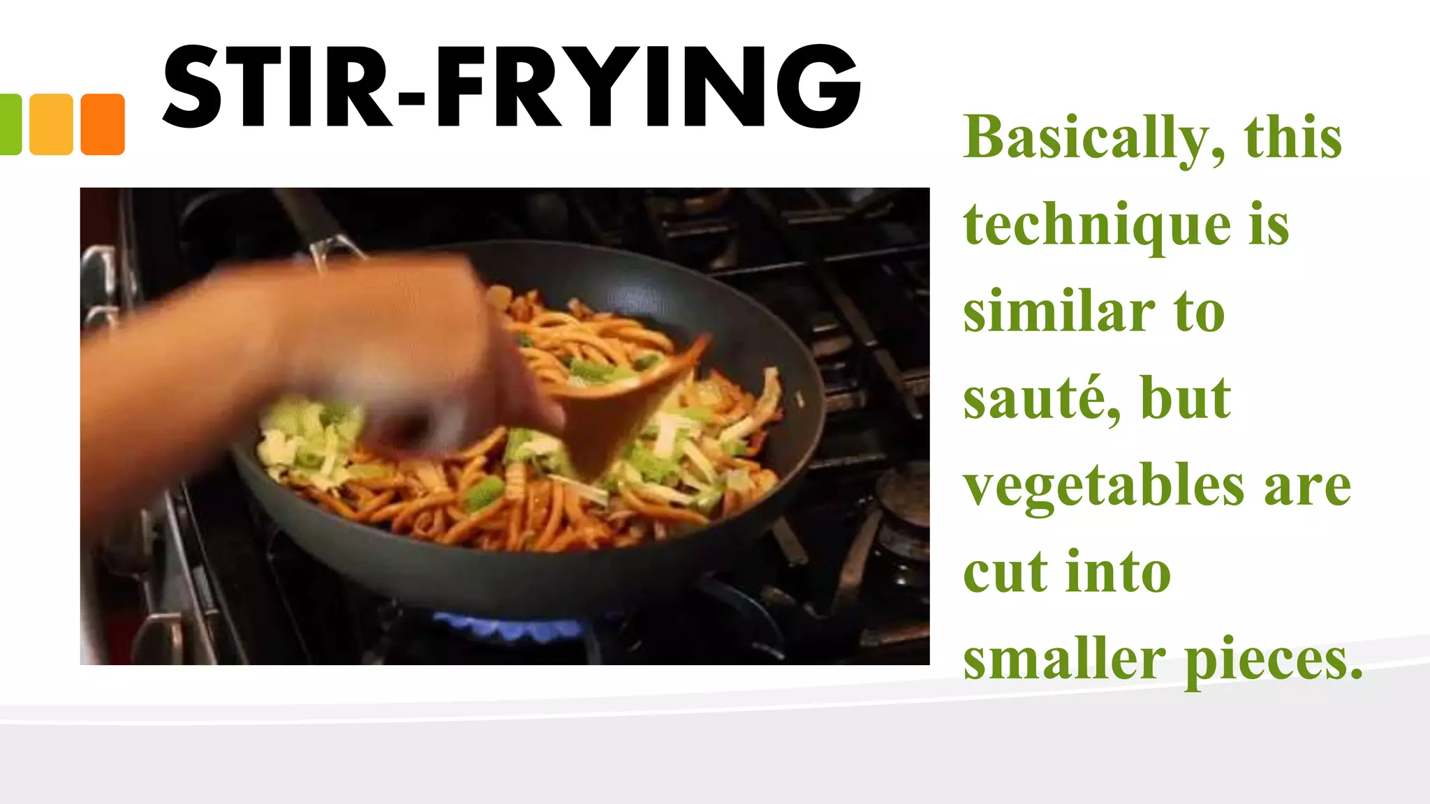 Methods of cooking vegetables PPT