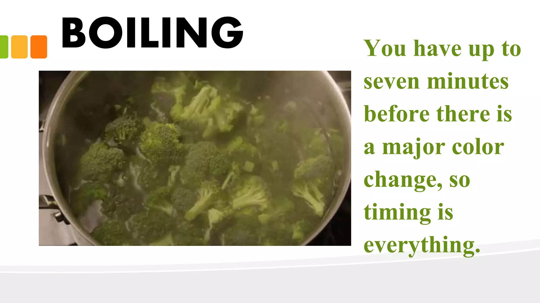 Methods of cooking vegetables PPT