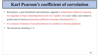 Pearson's Method Methods of computation of correction stat. | PPTX