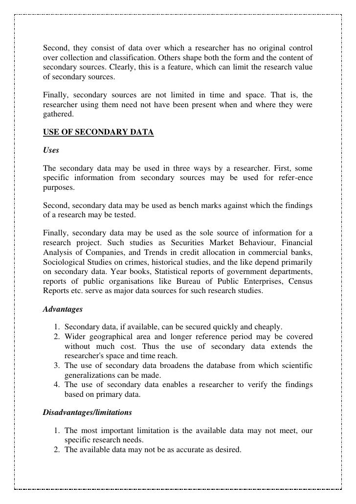 Methods of data collection