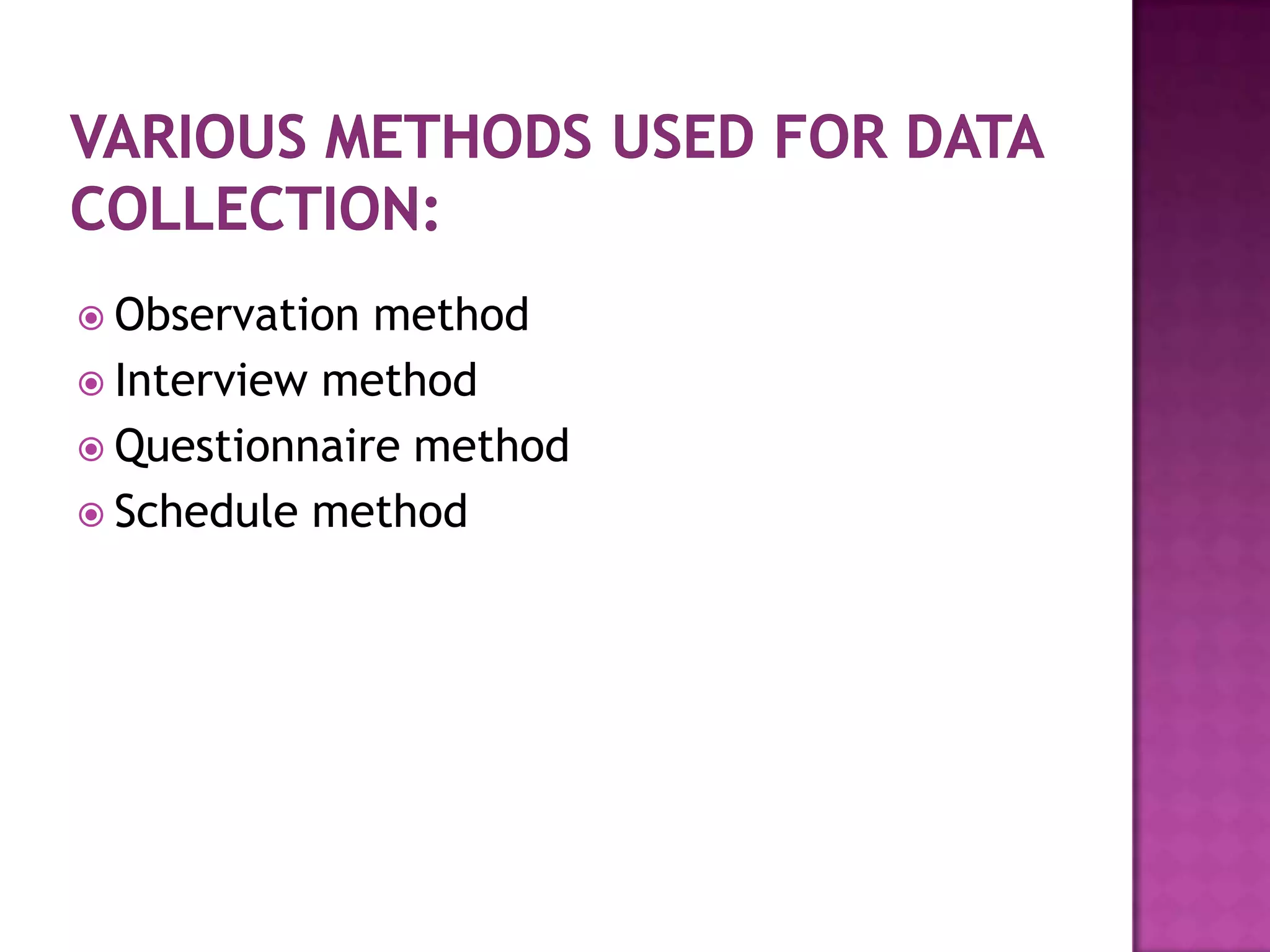 Methods of data collection | PPTX