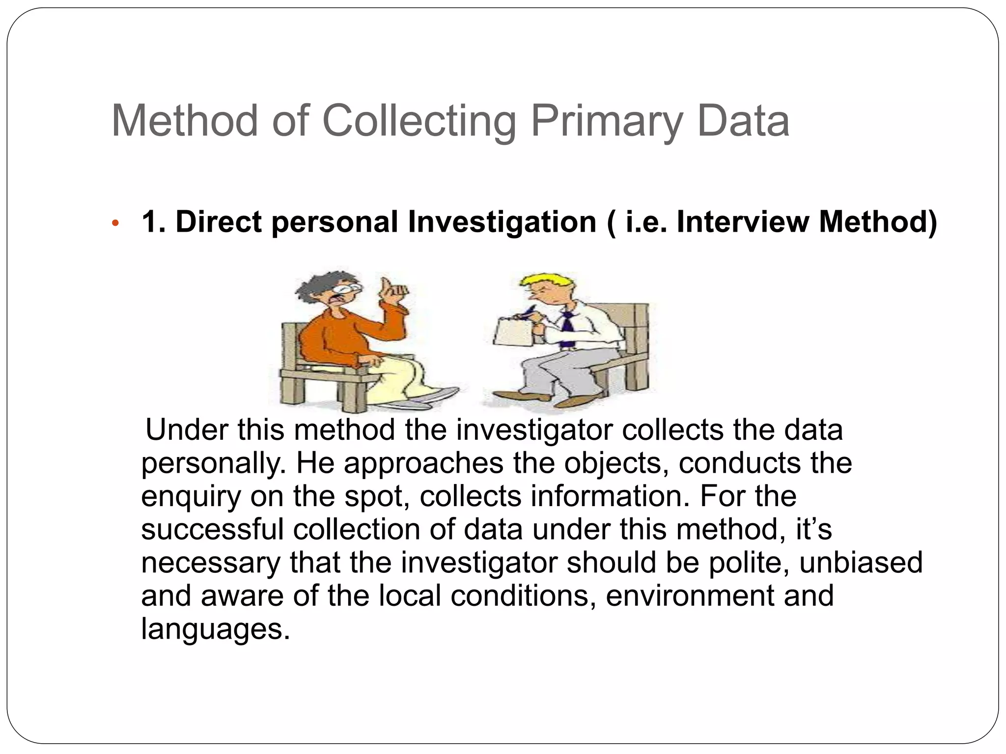 Methods of data collection | PPTX | Databases | Computer Software and ...