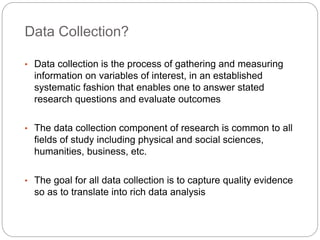 Methods of data collection | PPTX