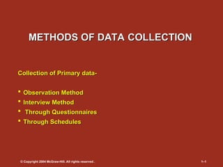 Chapter - METHODS OF DATA COLLECTION.ppt
