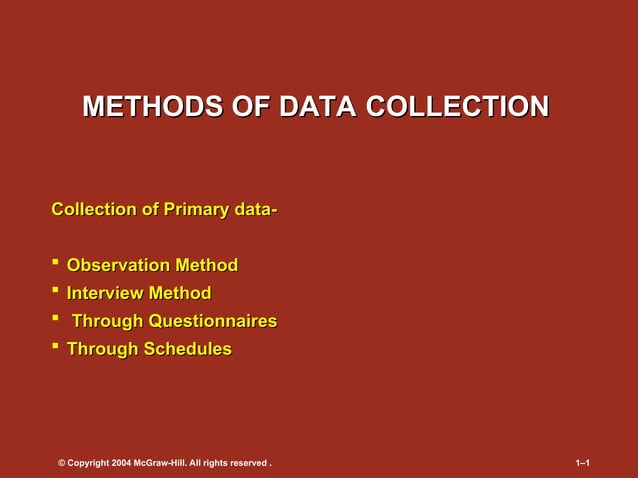 Chapter - METHODS OF DATA COLLECTION.ppt