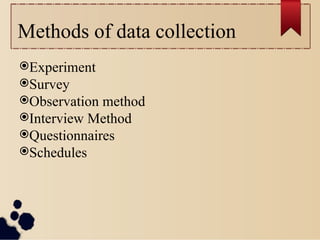 Research Data Collection Methods Examples Methods of Data Collection in Research.pptx