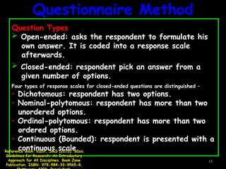 Comprehensive Methods of Data Collection for Research | PPT