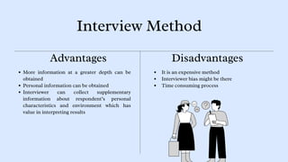 Interview Data Collection Drawbacks METHODS OF DATA COLLECTION (Research methodology) | PDF