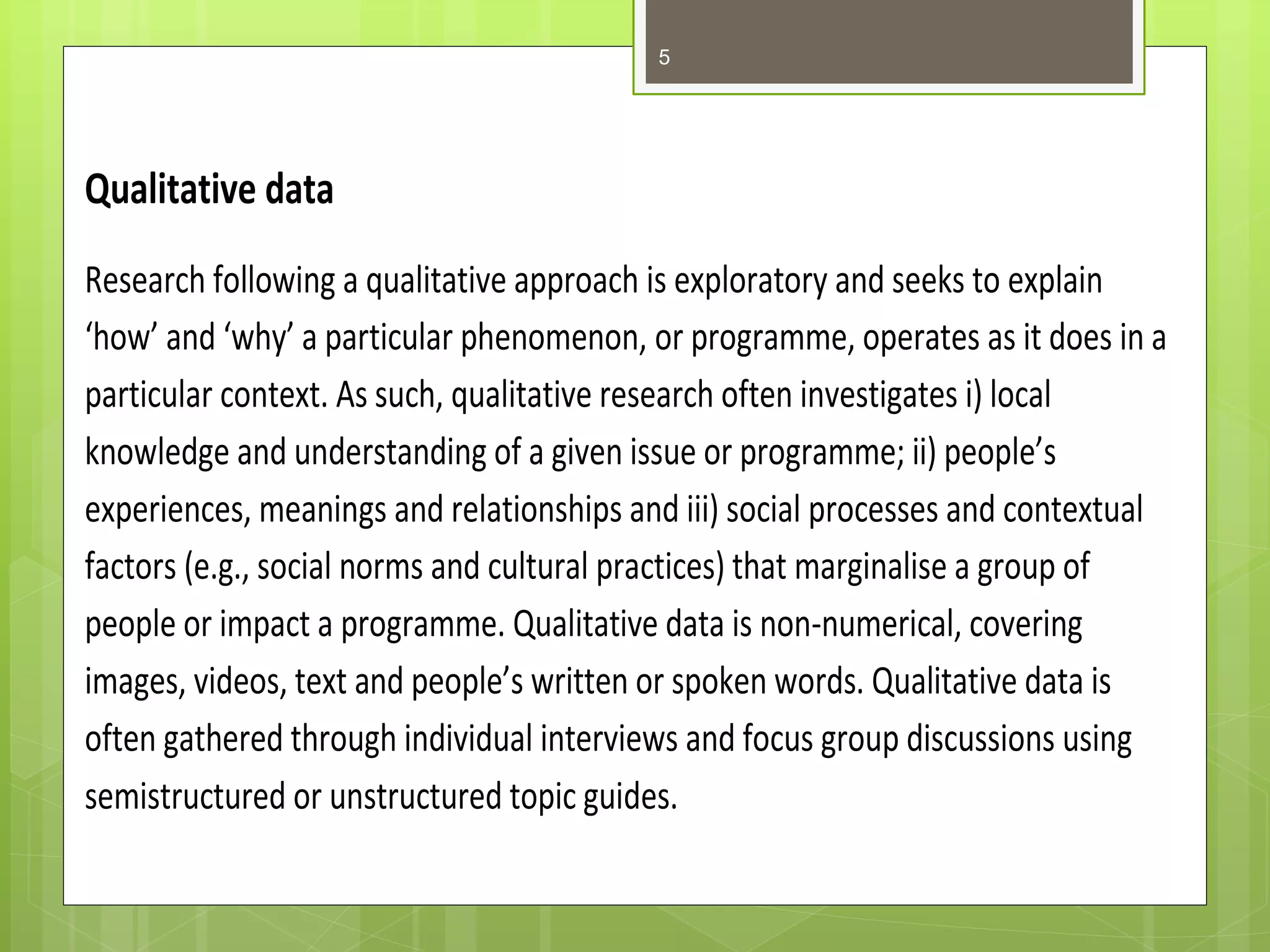 Methods of data collection and analysis | PPTX
