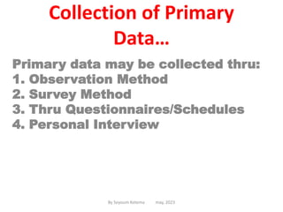 Methods of Data Collection assignment.pptx