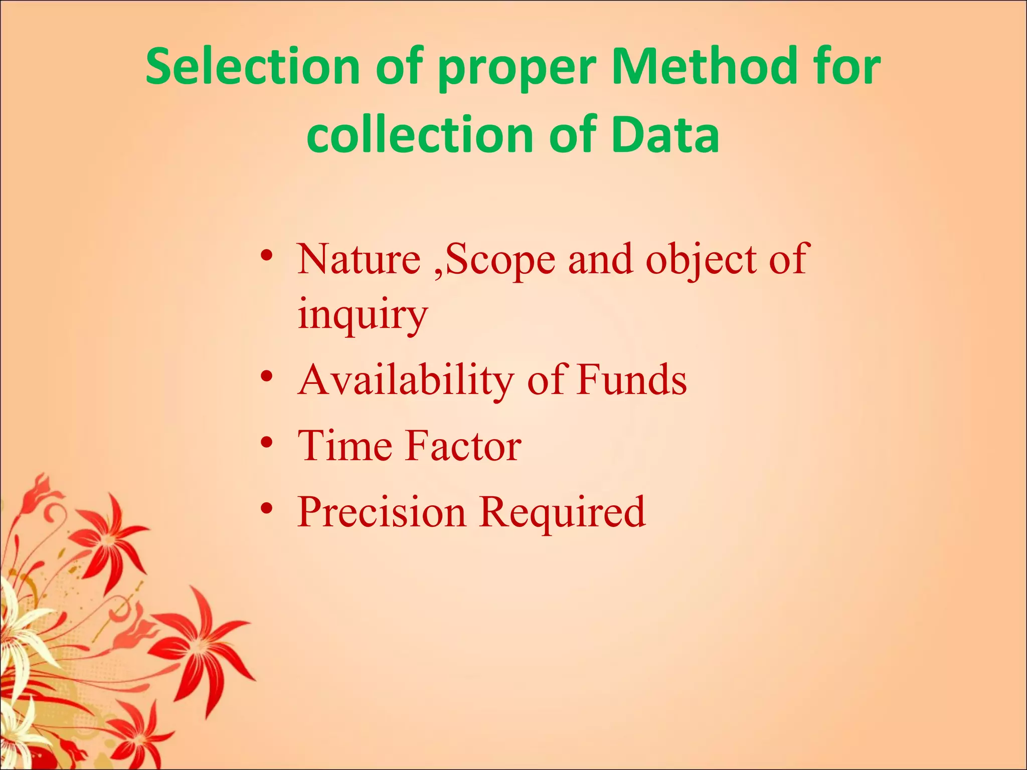 Methods of data collection | PPT