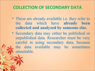 Methods of data collection | PPT