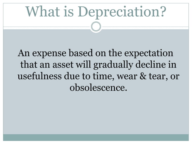 Methods of Depreciation Power Point Presentation.ppt