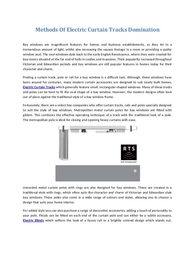Methods Of Electric Curtain Tracks Domination
