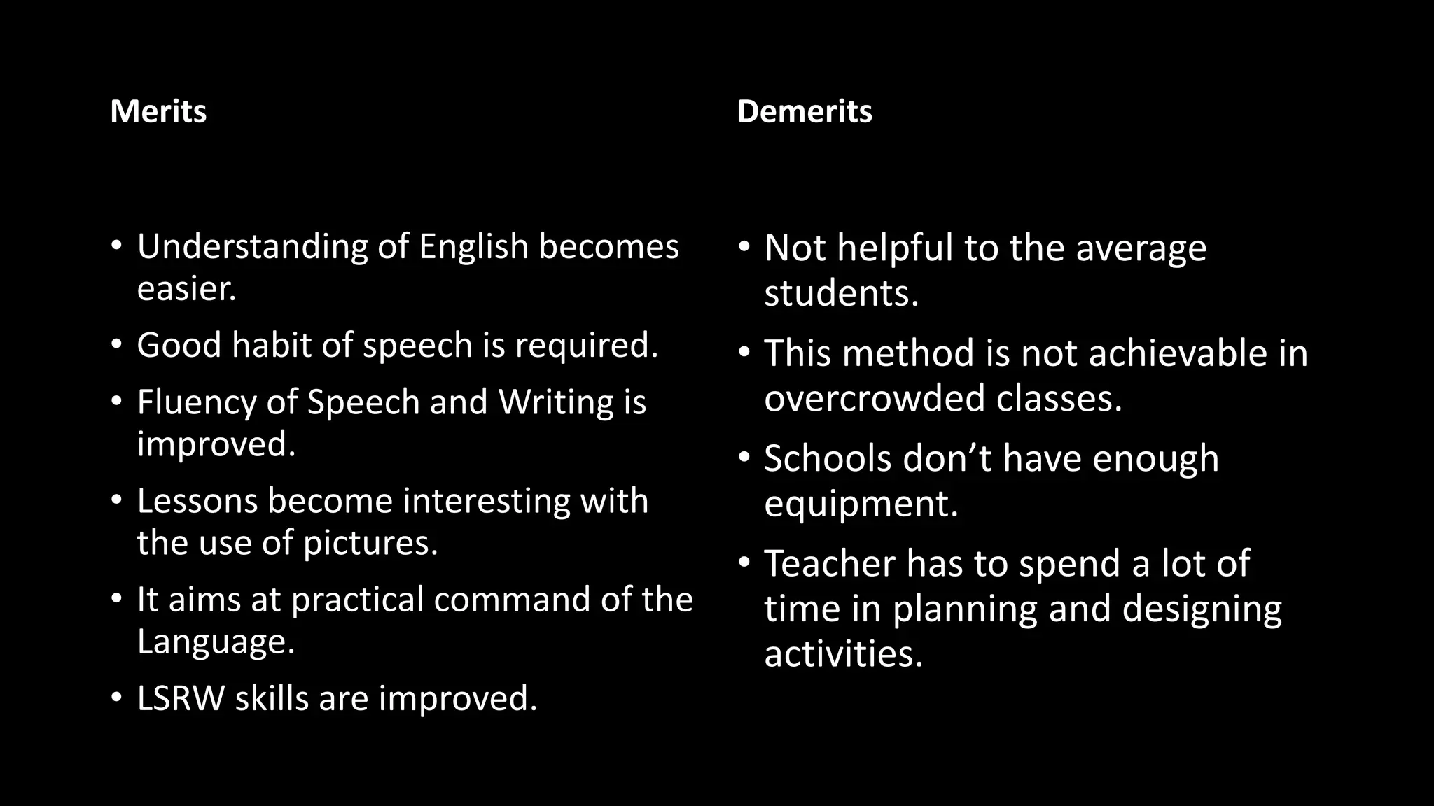 The Grammar Translation Method, The Direct Method and The Audio Lingual ...