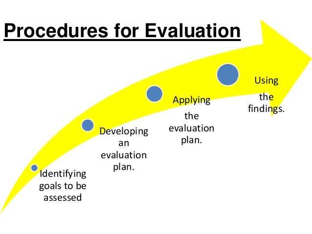 Methods of evaluation