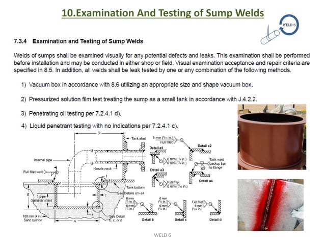 Methods of examination of joints(RT) - API 650 Tanks | PDF