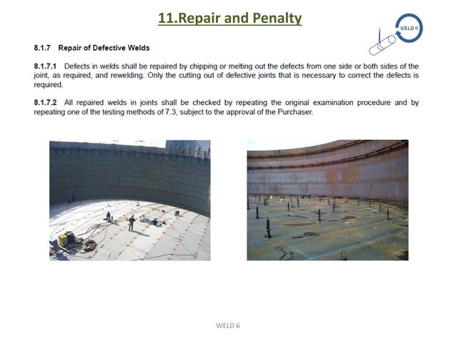 Methods of examination of joints(RT) - API 650 Tanks | PDF
