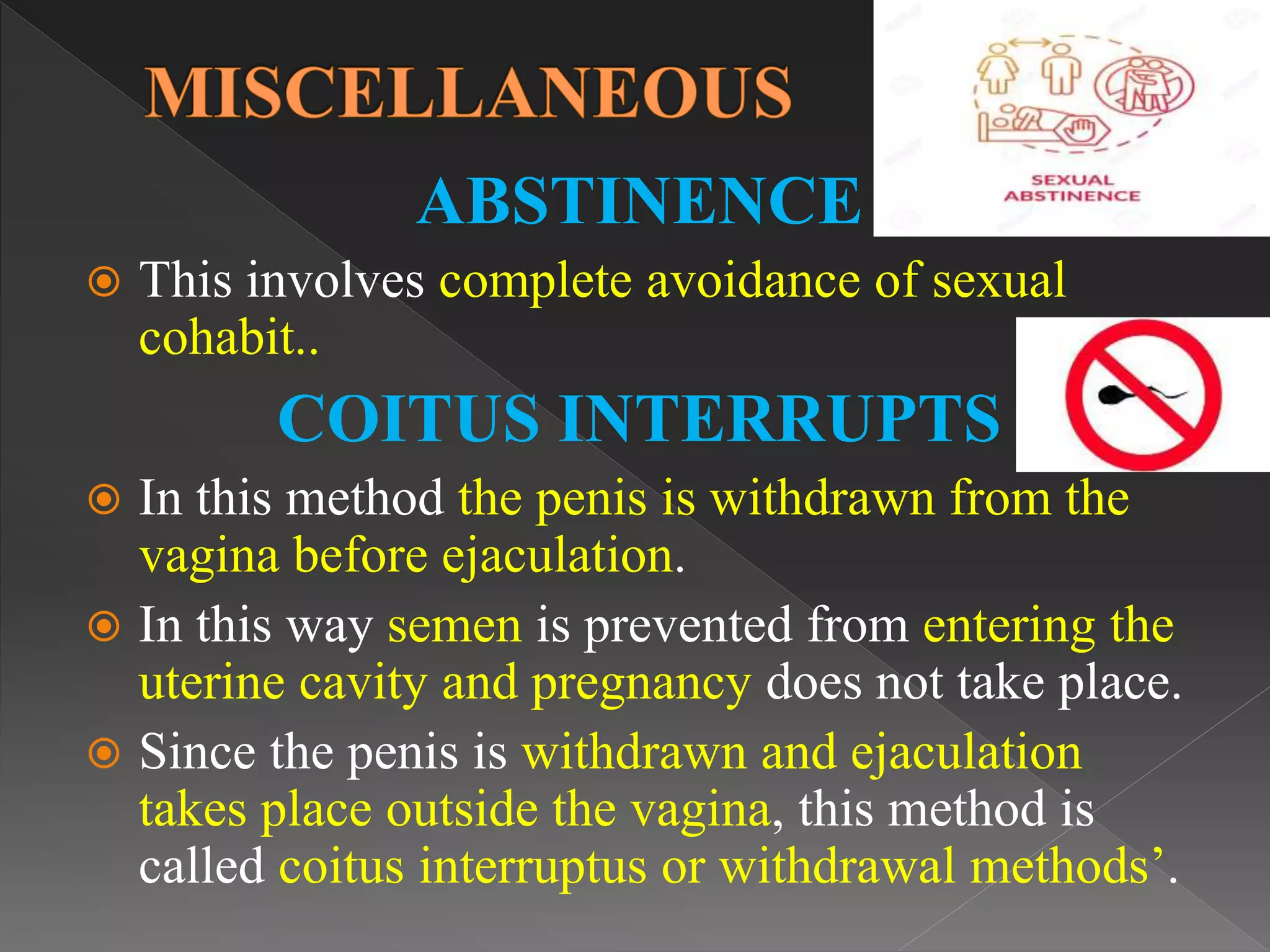 Withdrawal Method Image Methods of family limiting and spacing methods (1) | PPTX