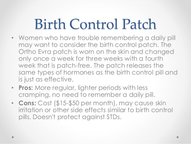 Best birth control option for a smoker