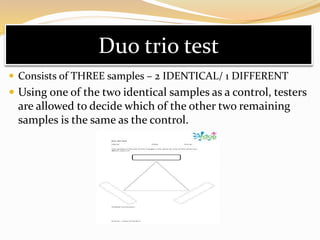 Methods of flavor evaluation | PPTX