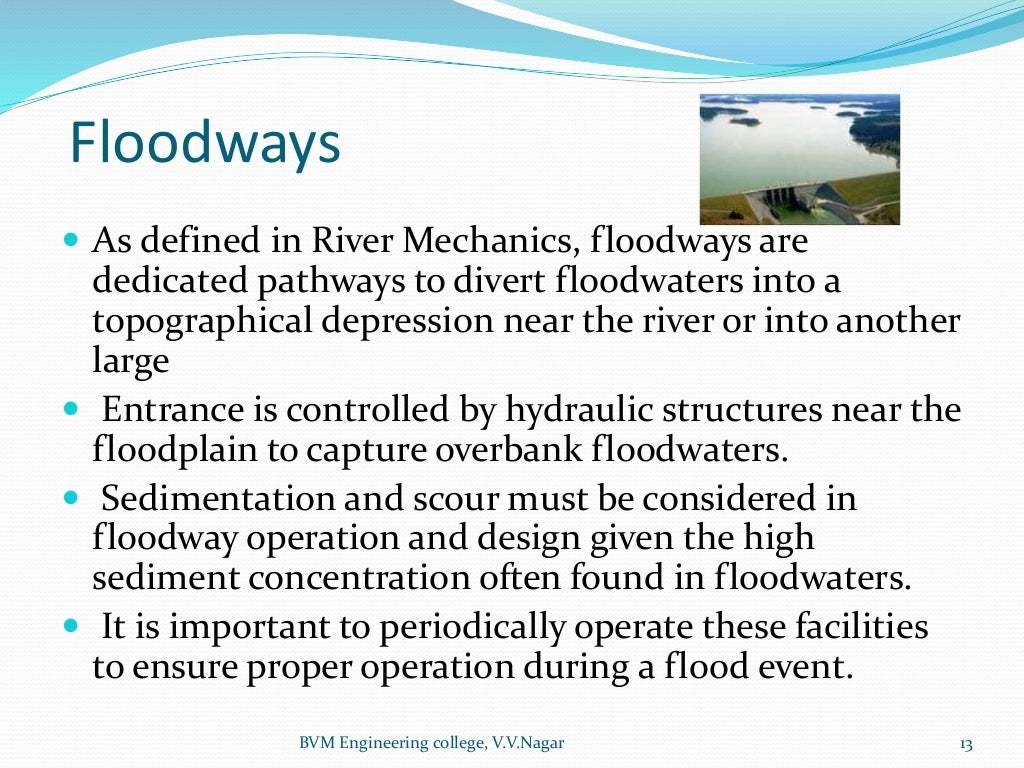 Methods Of Flood Control
