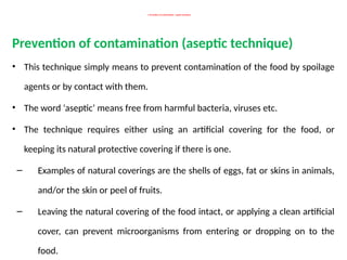 Methods of Food preservation followed by | PPTX