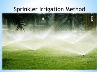 Sprinkler Irrigation Method
 
