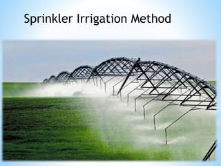 Sprinkler Irrigation Method
 
