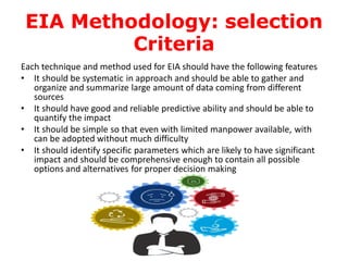 Methods of Impact Identification in EIA TYBMS-SEM-V-ENVIRONMENTAL ...