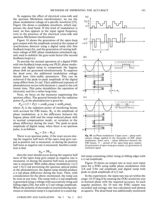 Methods of improving the accuracy of fiber optic gyros | PDF