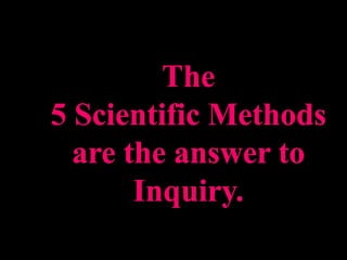 Methods of Inquiry