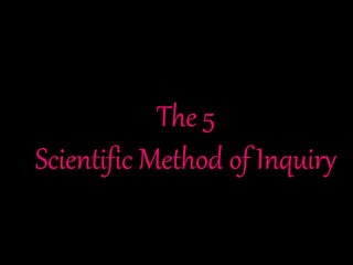 Methods of Inquiry