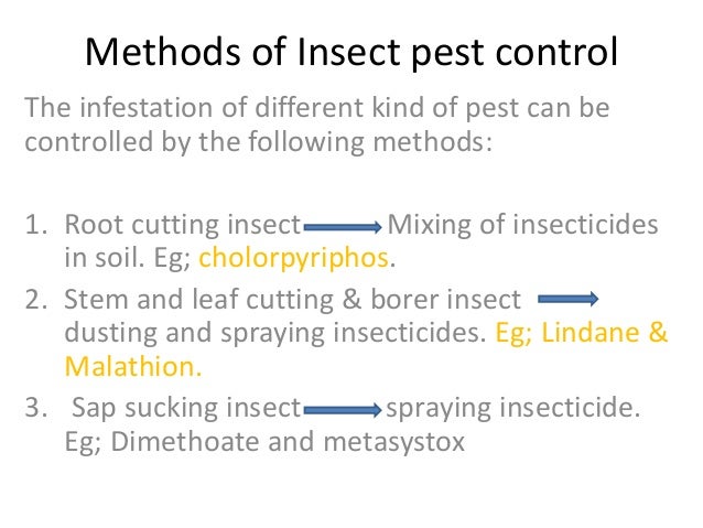 Methods of insect pest control