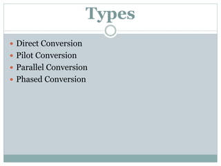 A2 ICT Methods of Installation and Conversion | PPTX | Business ...
