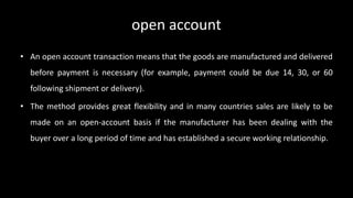 Methods of International Trade Settlement | PPTX