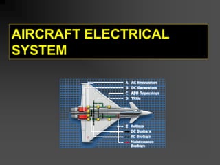AIRCRAFT ELECTRICAL
SYSTEM
 