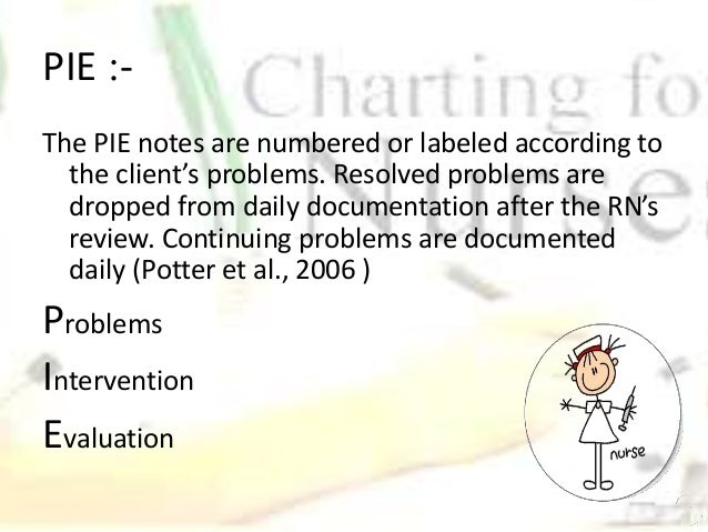 methods of nursing documentation final examples of pie charting in nursing
